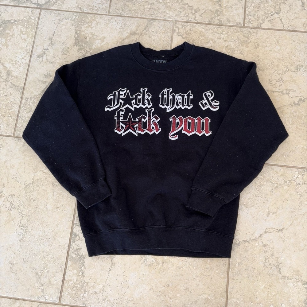 Hardy Tour Sweatshirt Black Mens Size Medium Concert Rock Country